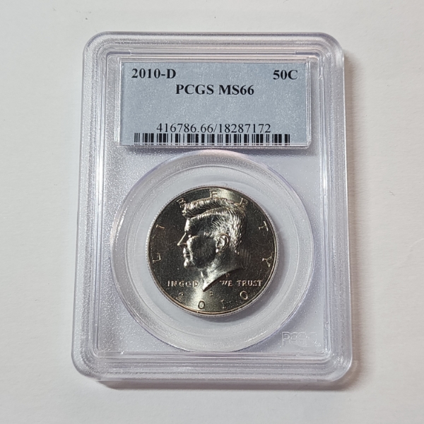 PCGS Graded MS66 United States 2010-D Kennedy Half Dollar