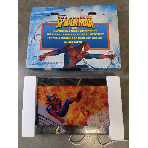 New In Box- Art In Motion, 19''x11.5'' Spiderman Illuminated/Motion Mirror