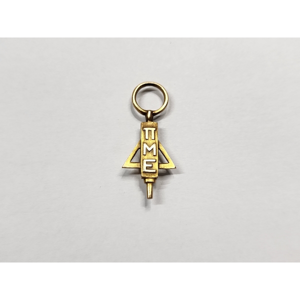 14K Gold Pi Mu Epsilon Fraternity Pin Total Weight: 2.2g