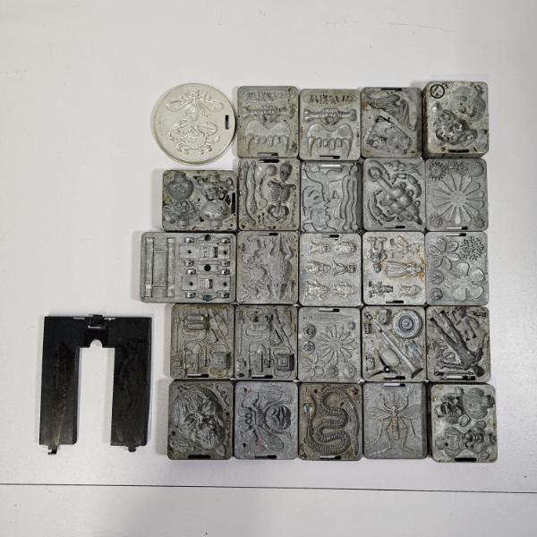 Massive Collection of Vintage Mattel Thingmaker Metal Molds