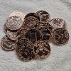 Image 1 : Assortment of 20 Mixed 1 Ounce .999 Pure Copper Bullion Rounds in Protective Storage Tube