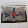 Image 1 : Vintage Anheuser-Busch Natural Light "On Draught" Rectangular Frameless Mirror Sign (16x11")
