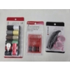 Image 1 : New Singer Wrist Pin Cushion, Threaded Needles & 12 Spools Of Thread