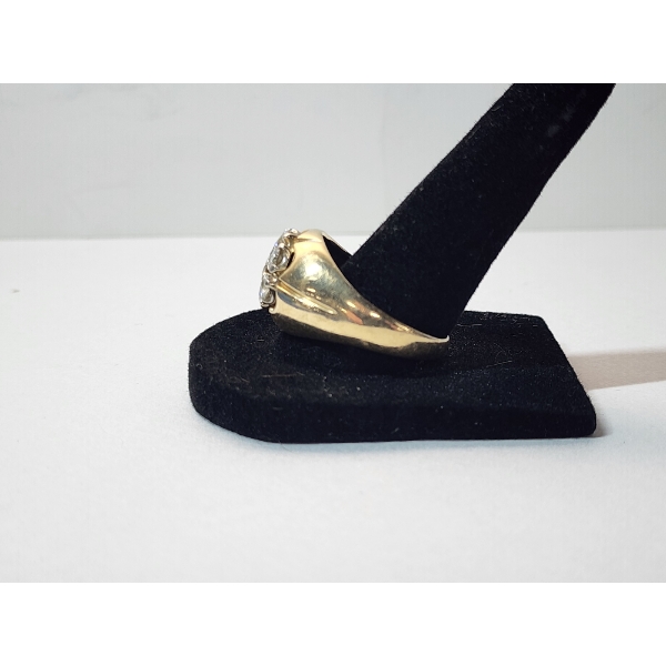 Beautiful 14K Gold & Over 1 Carat Diamonds Ring - Size 13 - 7.6g