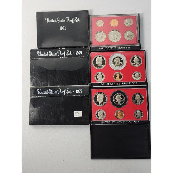 x2 1979 and 1981 United States Mint Proof Sets