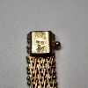 Image 5 : Vintage Gold-Tone Sterling Silver Mesh Link 8" Bracelet - Total Weight: 21.7g