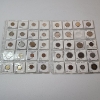 Image 1 : Two Binder Pages Filled with Assorted World Coins: Switzerland, France, Sweden, Italy, & More!