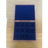Image 2 : 9in x 10.5in Coin Collection Display Storage Wood Box with Latches