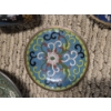 Image 5 : Beautiful Enamel Cloisonne Collection, Small Enamel Vase, And Metal & Enamel Trinket Bowl