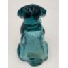 Image 4 : Adorable Degenhart Vintage Uranium Glass Dog Figurine -Smokey Blue