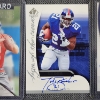 Image 3 : Three Upper Deck AUTOGRAPHED New York Giants Rookie Authentics Football Trading Cards Ft. NUMBERED!