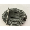 Image 5 : 2 Belt Buckles - Indian Riding Horse - Bergamot Brass Works 1992 - Nocona Buckles Brand 