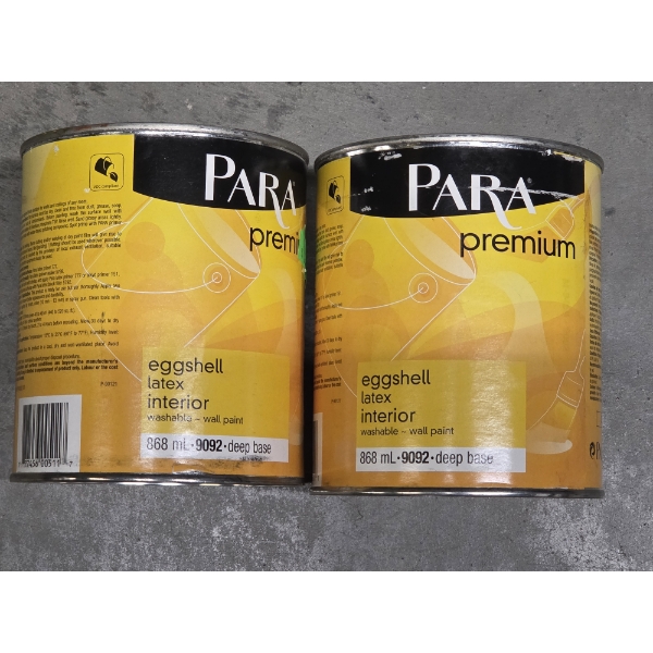 Two Brand New 868ml Deep Base Eggshell Latex Interior Paint