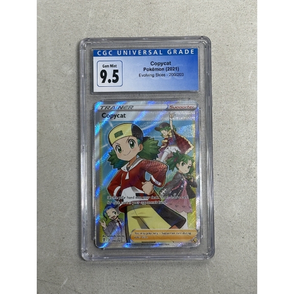 CGC 9.5 - 2021 Pokemon Trainer Card 'Copycat' - Evolving Skies Set 200/203