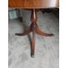 Image 3 : Vintage Round 3 Leg Pedestal WoodenTable w / Fold Over Top As Shown -  A Very Fine Example