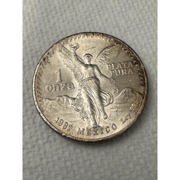 1982 Mexico Libertad One Troy Ounce .999 Fine Silver Coin - Great Coin