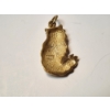 Image 6 : 14K Yellow Gold Cat Charm Total Weight 2.1g