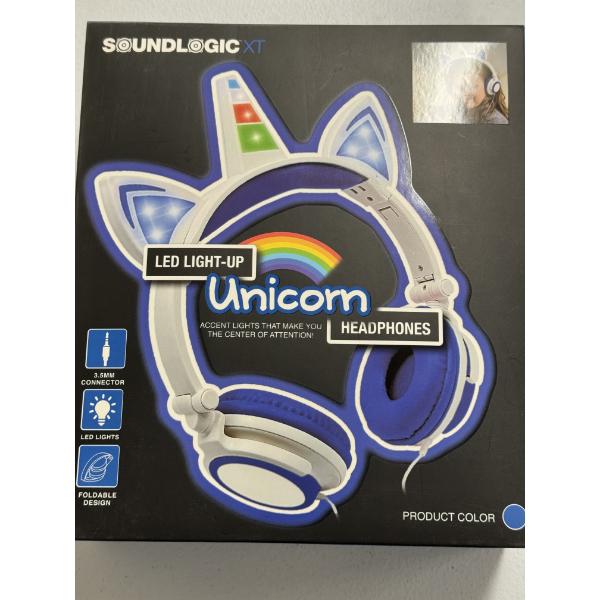 Sound Logic LED Light Up Unicorn Headphones - Brand New In The Packge