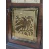 Image 2 : Antique Patriotic Themed "Southern Clock Co. Wooden OGEE Clock - With Key - 26 x 16 x 4.5 Inches