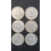 Image 1 : United States 1966, 1967, 1969 Philadelphia/Denver Mint 40% Silver Kennedy Half Dollars - FV: $3.00