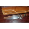 Image 4 : 2 Items One Lot - Vintage Knives In Leather Sheath Each - Western USA & HUUSK Japan - See Pics