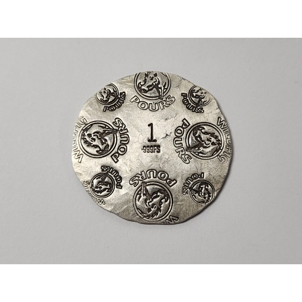Rare Piece! Wildpig Pours 1 Ounce .999 Fine Silver 