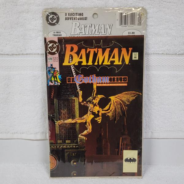 SEALED Batman Gotham Comic Books Issue #1 & 2 With Trading Cards Included ~ THREE COMICS TOTAL!