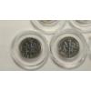 Image 7 : Assorted Years/Mint Marks 90% Silver Mercury & Roosevelt Dimes In Coin Capsules - Face Value: $0.50