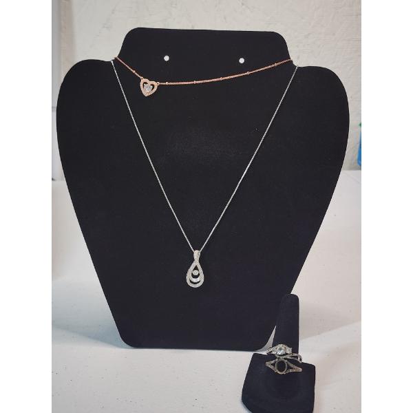 Lot of Assorted Sterling Silver Jewelry: Necklaces, Rings TW: 10.8g