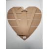 Image 2 : Wooden Heart Wedding Sign "Pick a Seat Not a Side" - Standing or Handing Sign 