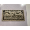 Image 1 : 1935 State of Washington Brown Tax Token Script - Mint Condition