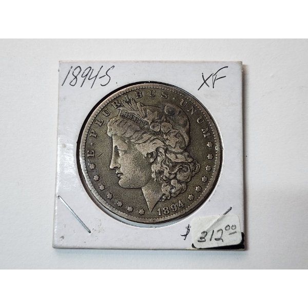 Better Date 1894-S Morgan Silver Dollar - Like XF