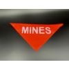 Image 1 : Mine Warning Sign with Velcro to attach to posts 