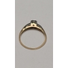 Image 6 : 14K Yellow Gold Vintage Art Deco Engagement Ring With Diamonds - Size 6.5 - Weight: 1.4g 