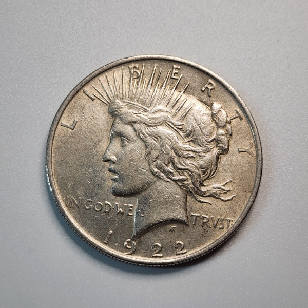 1922 Silver Peace Dollar - 90% Silver United States Coin