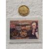 Image 1 : Lincoln Bicentennial Cents in Protective Display Case Plus Football Hall of Fame Commeorative Coin