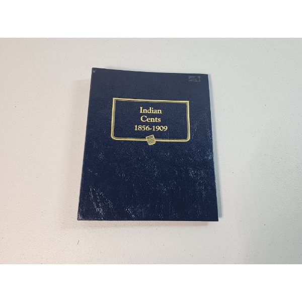 Indian Cents Collection Book 1856-1909 - Coins Included - Total FV: $0.37