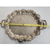 Image 7 : Gorgeous Silver-Plated Serving Tray Weighting 4.8lbs Approx. 22.5x15in
