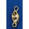 Image 7 : 10K Gold 19" Necklace With 10K Gold Infinity Shaped Amethyst Pendant & Matching Earrings-Weight 5.6g