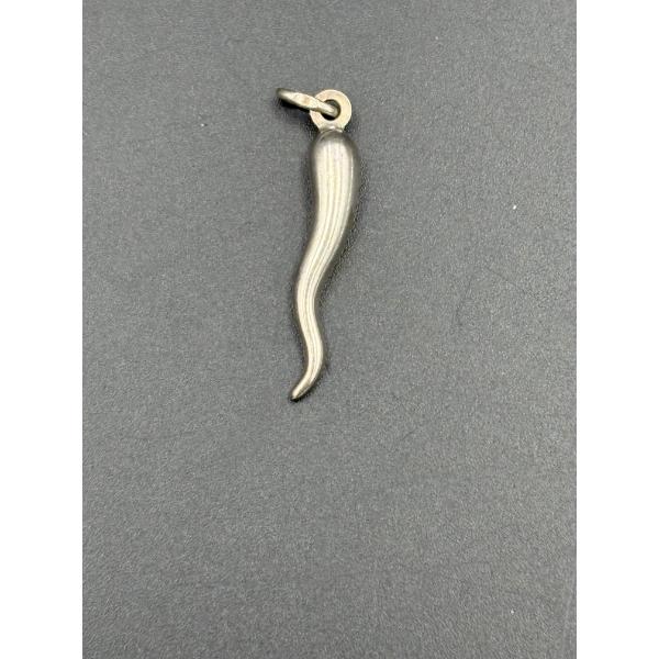 Sterling Silver Italian Horn - Italy - 1.2 Grams