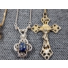 Image 4 : Three Sterling Silver Necklaces Including Crucifix Pendant & More - Total Weight 11.4 Grams