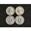 Image 1 : $1.00 Face Value in Assorted 90% Silver U.S. Quarters Including Standing Liberties & Washington Head