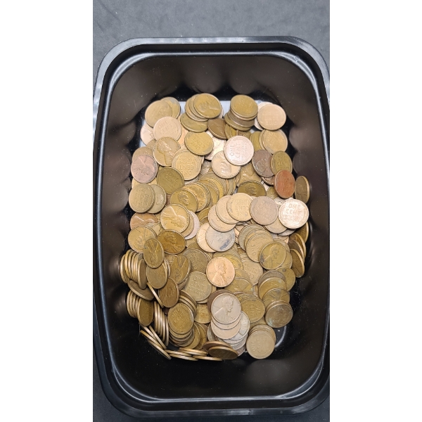 Assorted Years Unsearched Lincoln WHEAT Cents - Face Value: $3.00