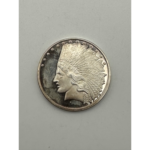 Silvertowne 1oz .999 Silver Indian Round

