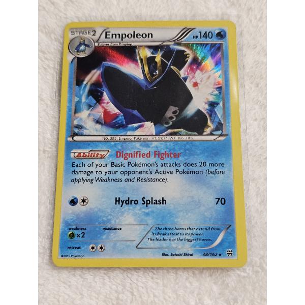 Empoleon 38/162 Holo Rare Vintage Pokemon Trading Card