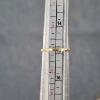 Image 6 : 10K Yellow Gold Ring Ft Two Small Diamonds & Nice Green Center Stone ~ Size 4 ~ Weighs 0.8 Grams