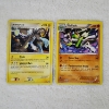 Image 1 : Two Non Holo Rare Vintage Pokemon Trading Cards ~ Luxray & Gallade