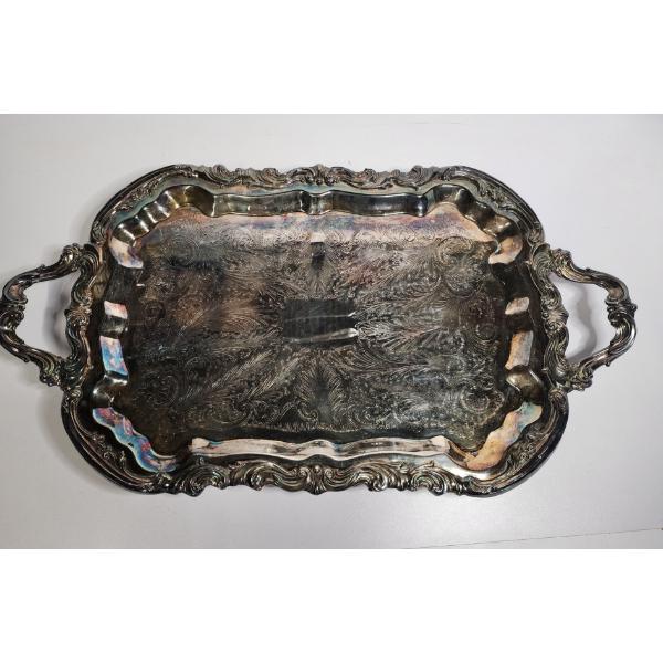Gorgeous Silver-Plated 1982 ALter Tray in Great Condition TW: 6.6lbs