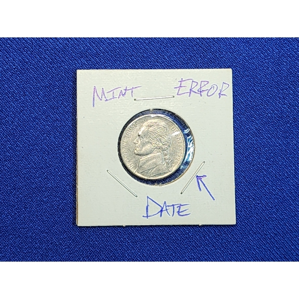 Rare Mint Error Jefferson Nickel - 199 - Missing Digit in Date 
