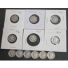 Image 1 : Assorted Years 90% Silver Mercury Dimes - Face Value: $1.20